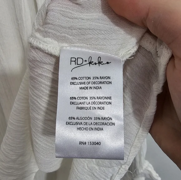 NWT Anthro RD + Koko Beaded Boho Top - Picture 4 of 4